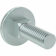 BSC PREFERRED Steel Square-Neck Carriage Bolts Medium-Strength Zinc Plated M6 x 1 mm Thread 20 mm Long, 25PK 98930A026